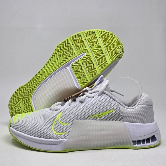 Nike Metcon 9 Mens Size 6.5 White Green Volt Athletic Shoes DZ2617-104 New